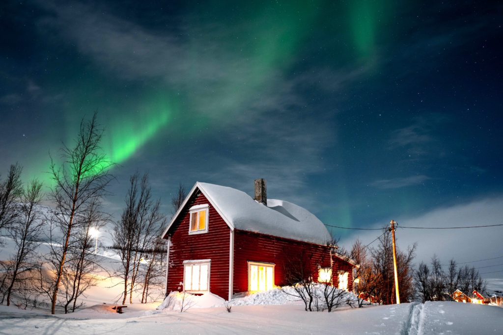 zorza polarna, norwegia, kierunek norwegia