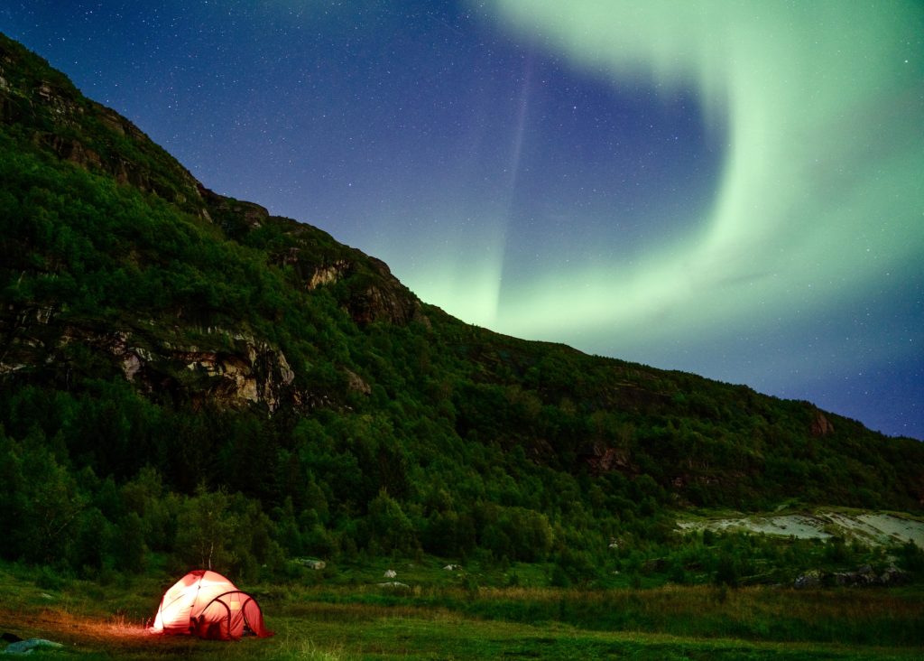 ZORZA GAZELA W LAPONII NORWEGIA